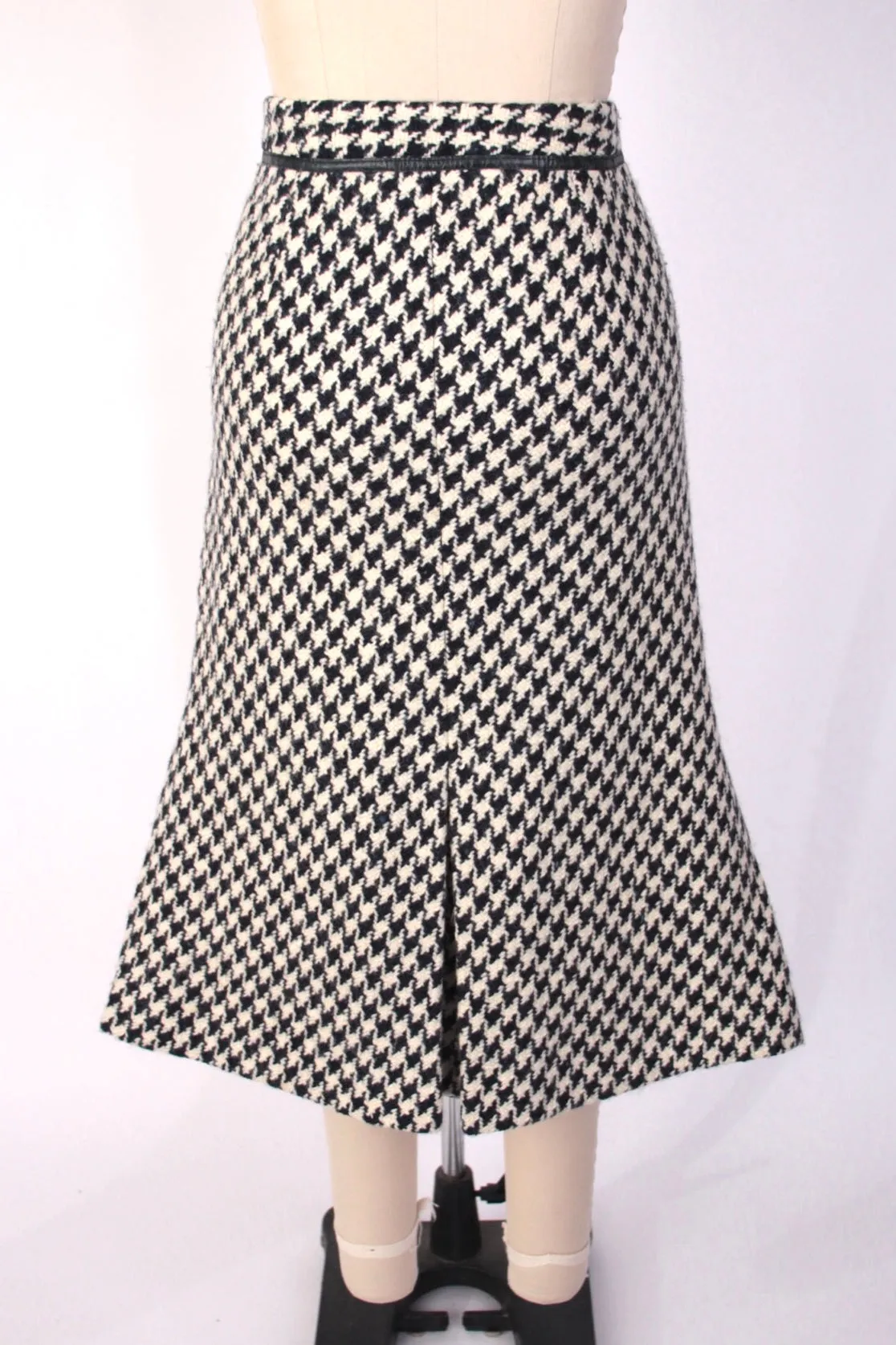 Max Mara Wool Houndstooth Skirt