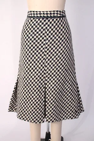 Max Mara Wool Houndstooth Skirt