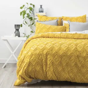 Medallion Cotton Vintage Washed Tufted Misted Quilt Cover Set by Park Avenue