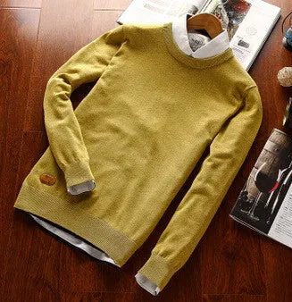 Men Classical Polo Sweater Man Causal Long Sleeve Cotton O Neck Spring Autumn Winter Pullovers Plus Size Knitwear