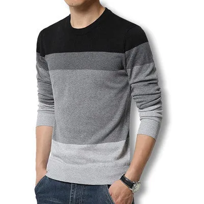 Men Pullover Casual Autumn Men's Sweater Slim Fit Fashion Pullover O Neck Sweater Plus Size Best Quality