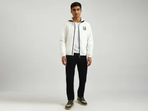 Men Solid Hooded Jacket