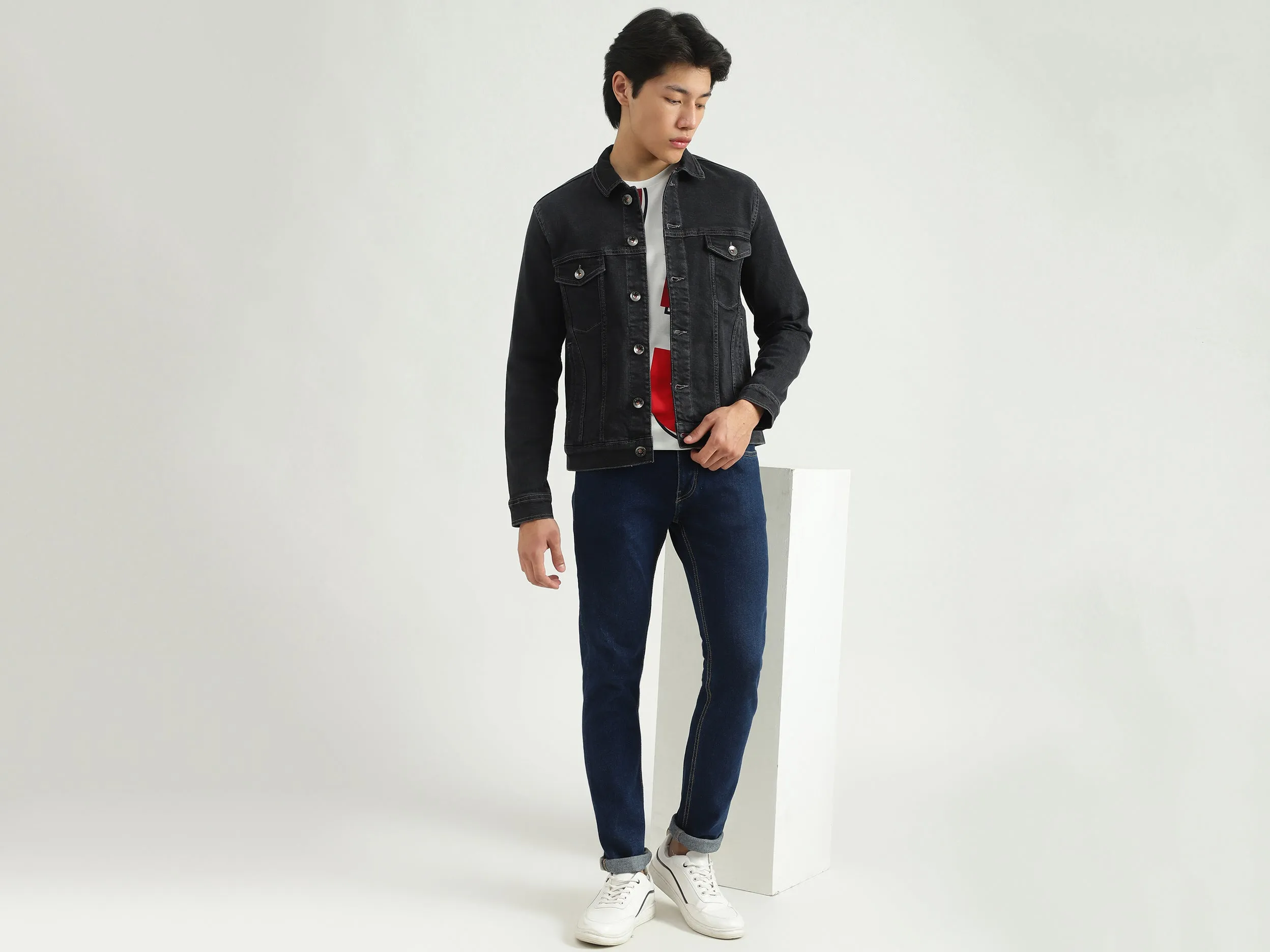 Men Solid Jacket
