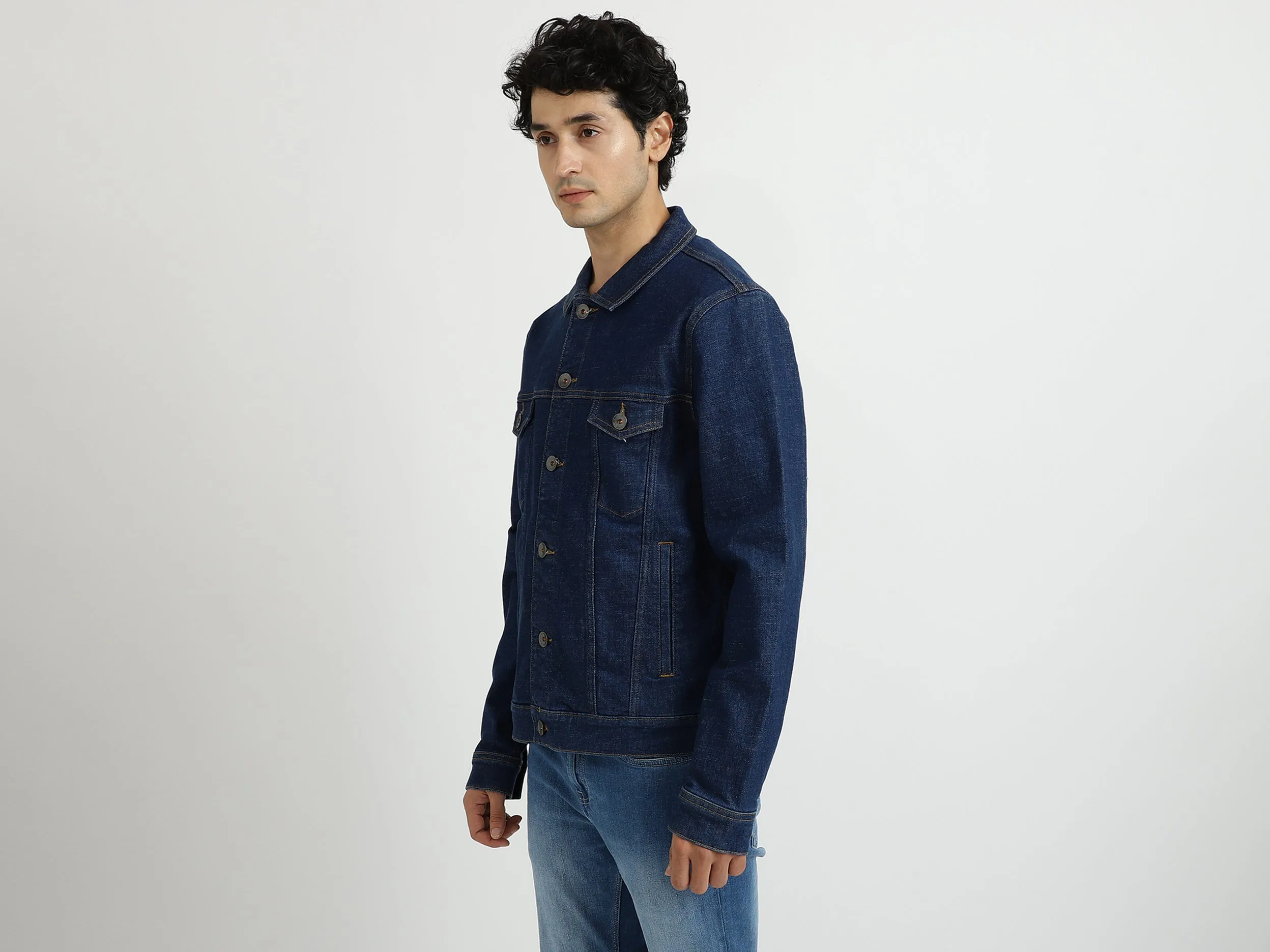 Men Solid Jacket