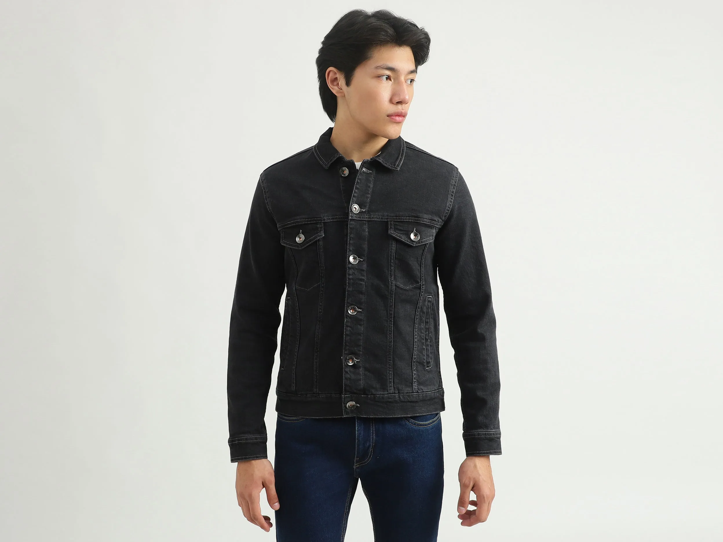 Men Solid Jacket