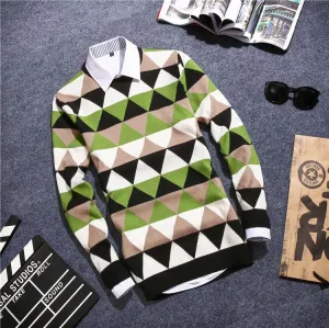 Men's Argyle Plaid Pullover