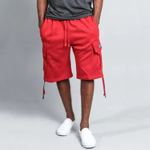 Men's Casual Five-point Overalls Multi-pocket Loose Straight Shorts