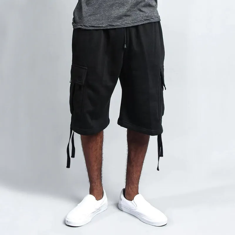 Men's Casual Five-point Overalls Multi-pocket Loose Straight Shorts
