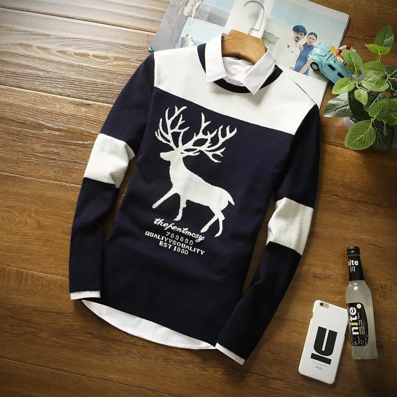 Men's Deer Holiday Sweater