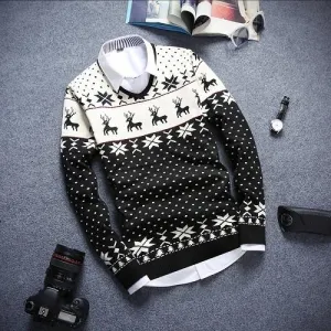 Men's Holiday Deer Sweater