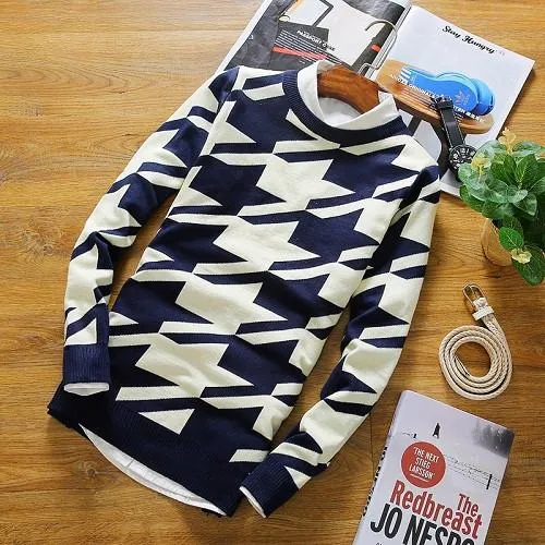 Men's Long Sleeve Designer Pullover