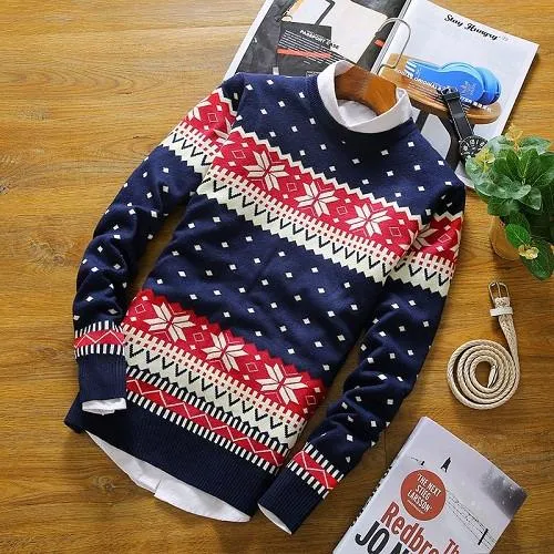 Men's Long Sleeve Designer Pullover