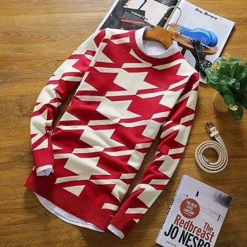 Men's Long Sleeve Designer Pullover