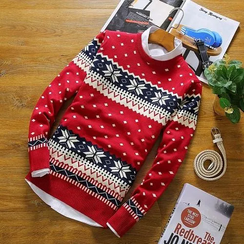 Men's Long Sleeve Designer Pullover