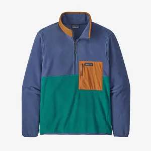 MENS PATAGONIA MICRODINI 1/2 ZIP FLEECE PULLOVER - BOREALIS GREEEN