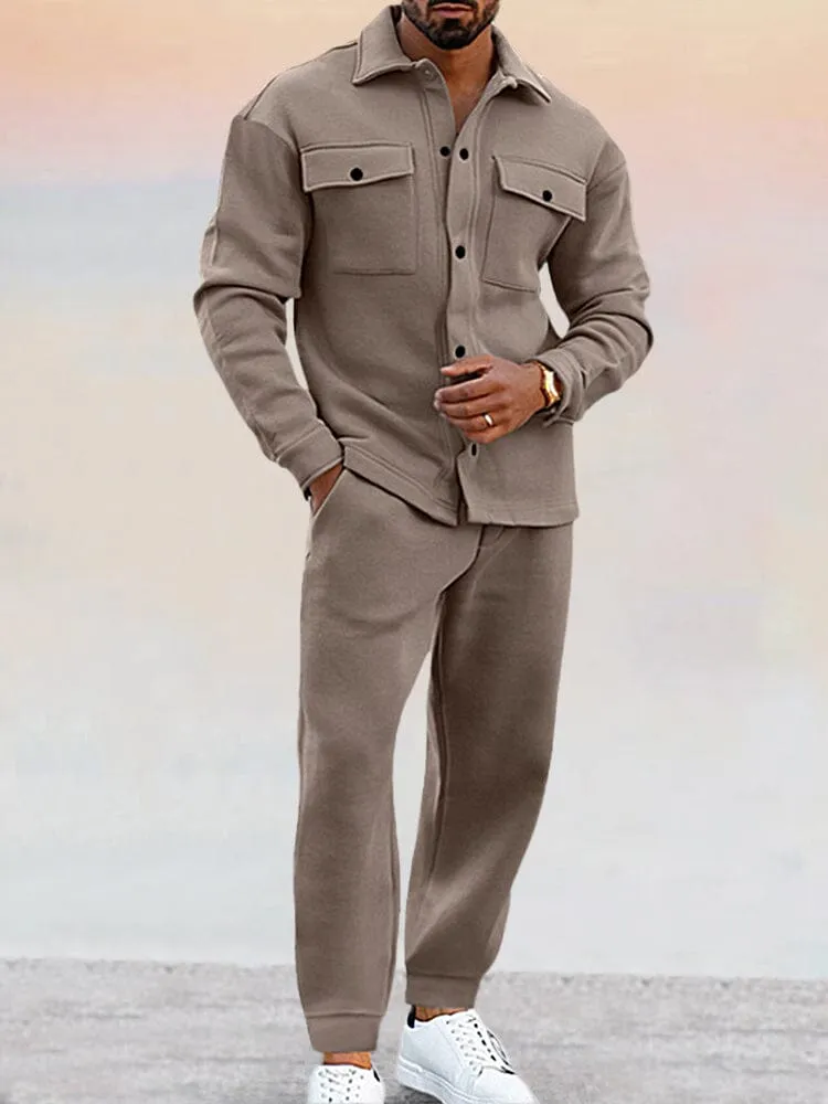 Men's Stylish Slim-Fit Athleisure Outfit
