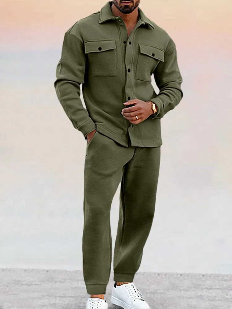 Men's Stylish Slim-Fit Athleisure Outfit