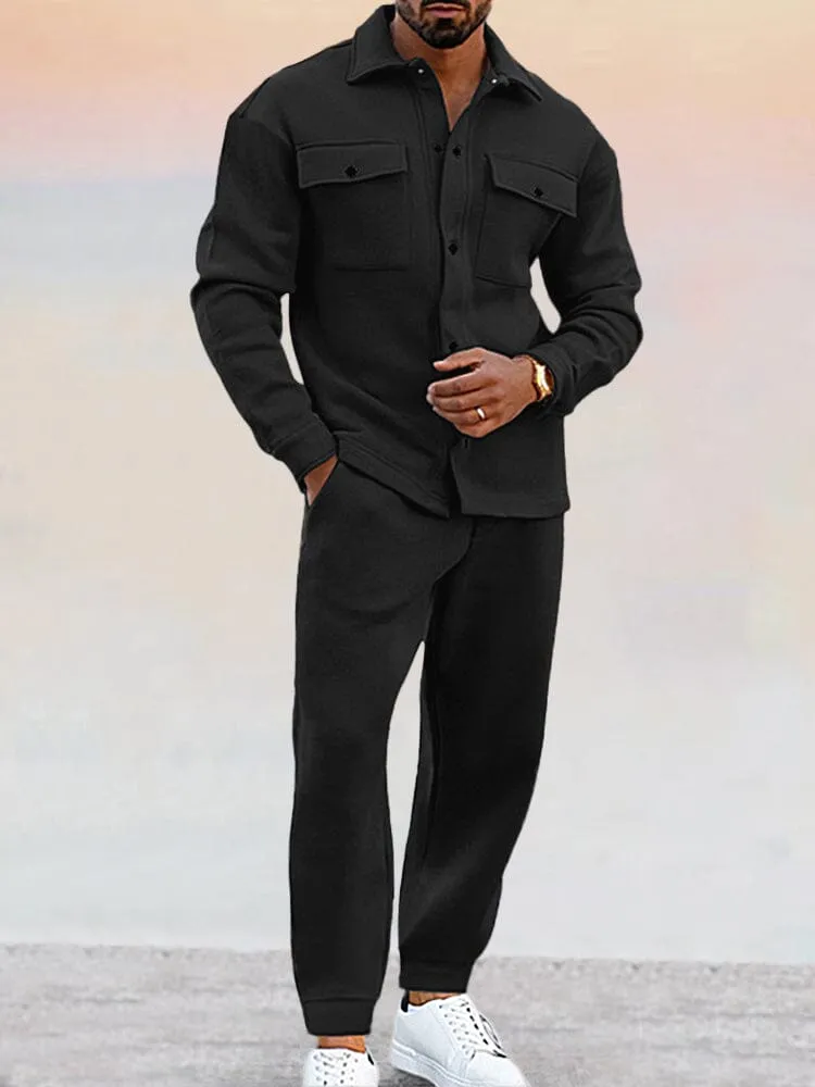 Men's Stylish Slim-Fit Athleisure Outfit