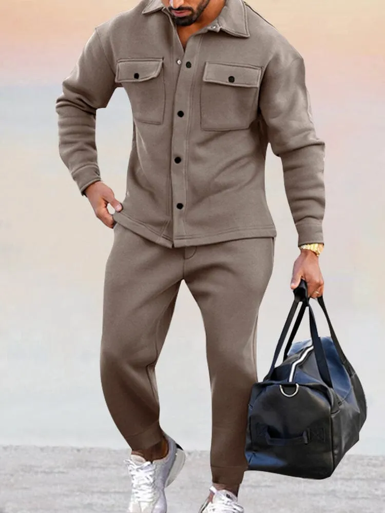Men's Stylish Slim-Fit Athleisure Outfit