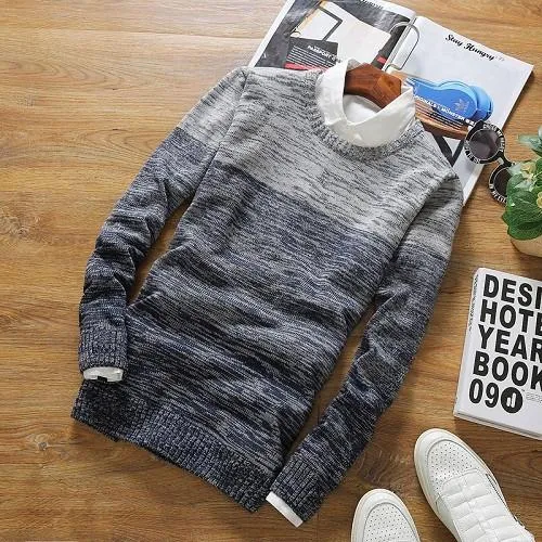 Men's Thick Collared Pullover
