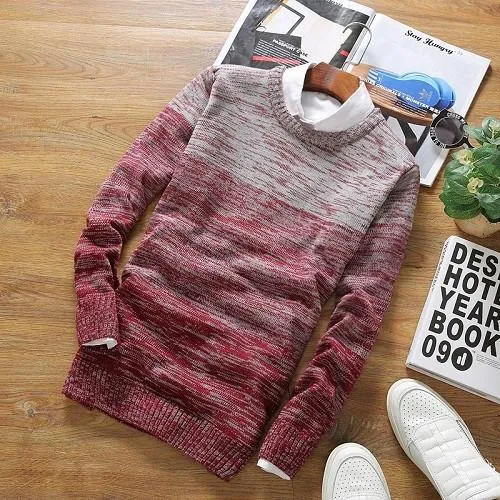 Men's Thick Collared Pullover