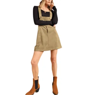 Miller Vegan Suede Overall Skirt