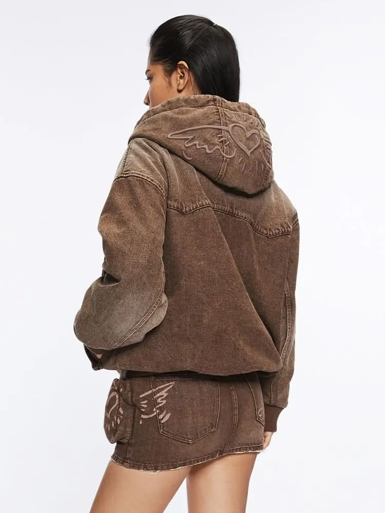 Miss Sixty X Keith Haring Capsule Collection Khaki Denim Jacket