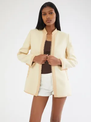 Moroccan linen blazer