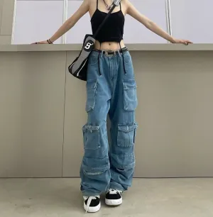 Multi-pocket overalls-D349 | Inspanda