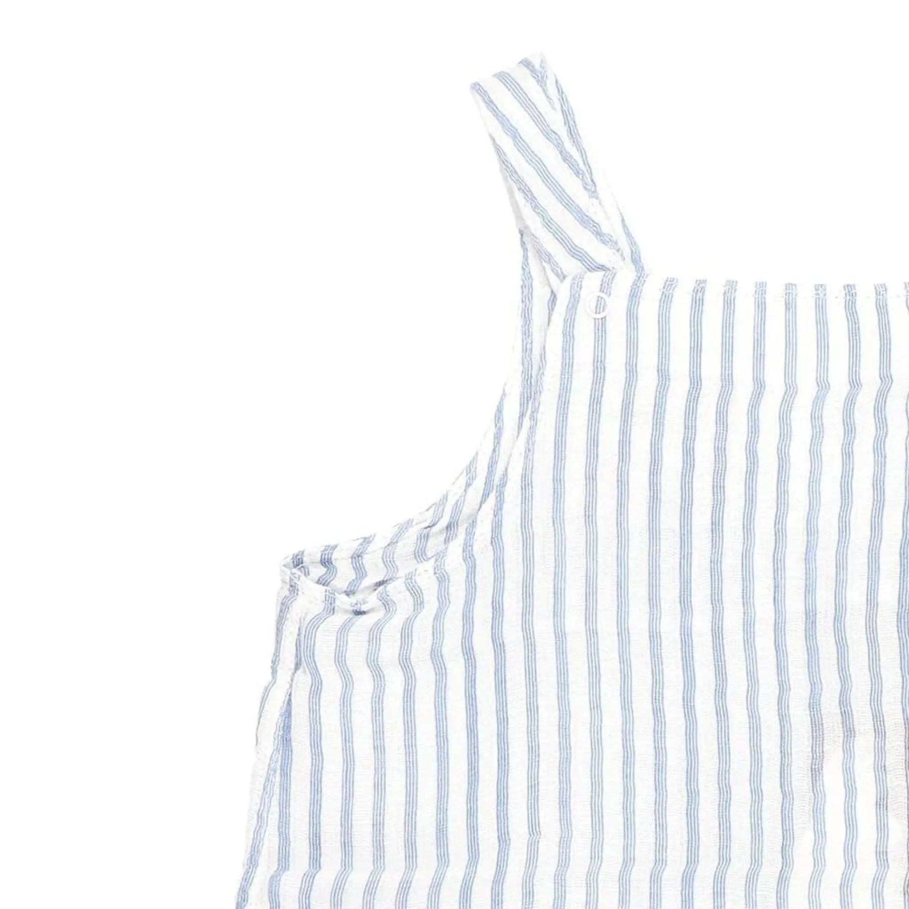 Muslin Overalls, Nautical Ticking Stripe - Blue