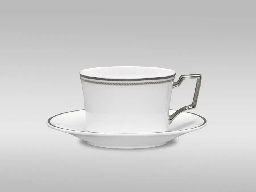 Noritake Aidan Platinum Cup & Saucer 240ml AID033