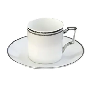 Noritake Aidan Platinum Espresso Cup & Saucer 90ml AID051