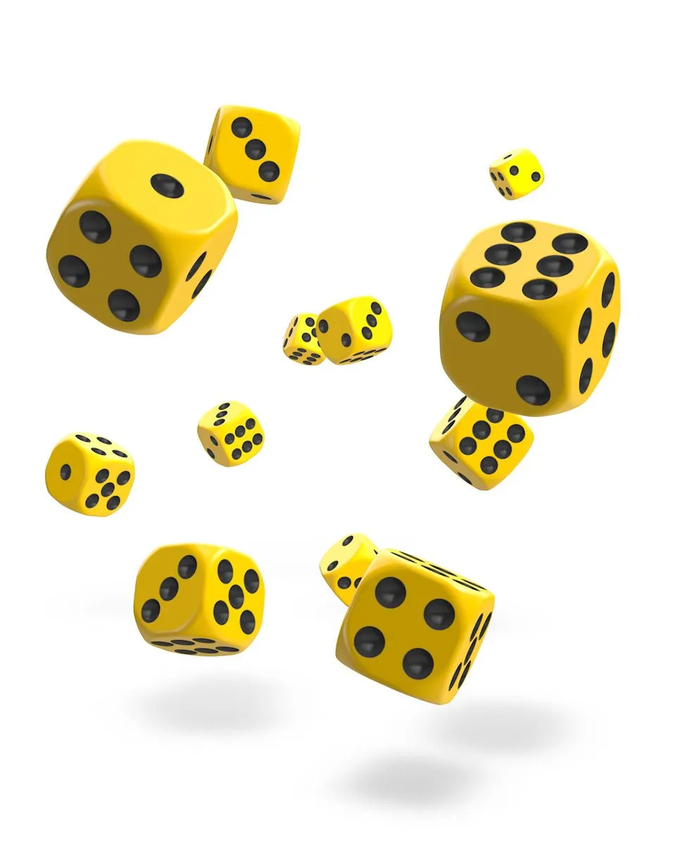 Oakie Doakie Dice D6 Dice 12 mm Solid - Yellow (36)