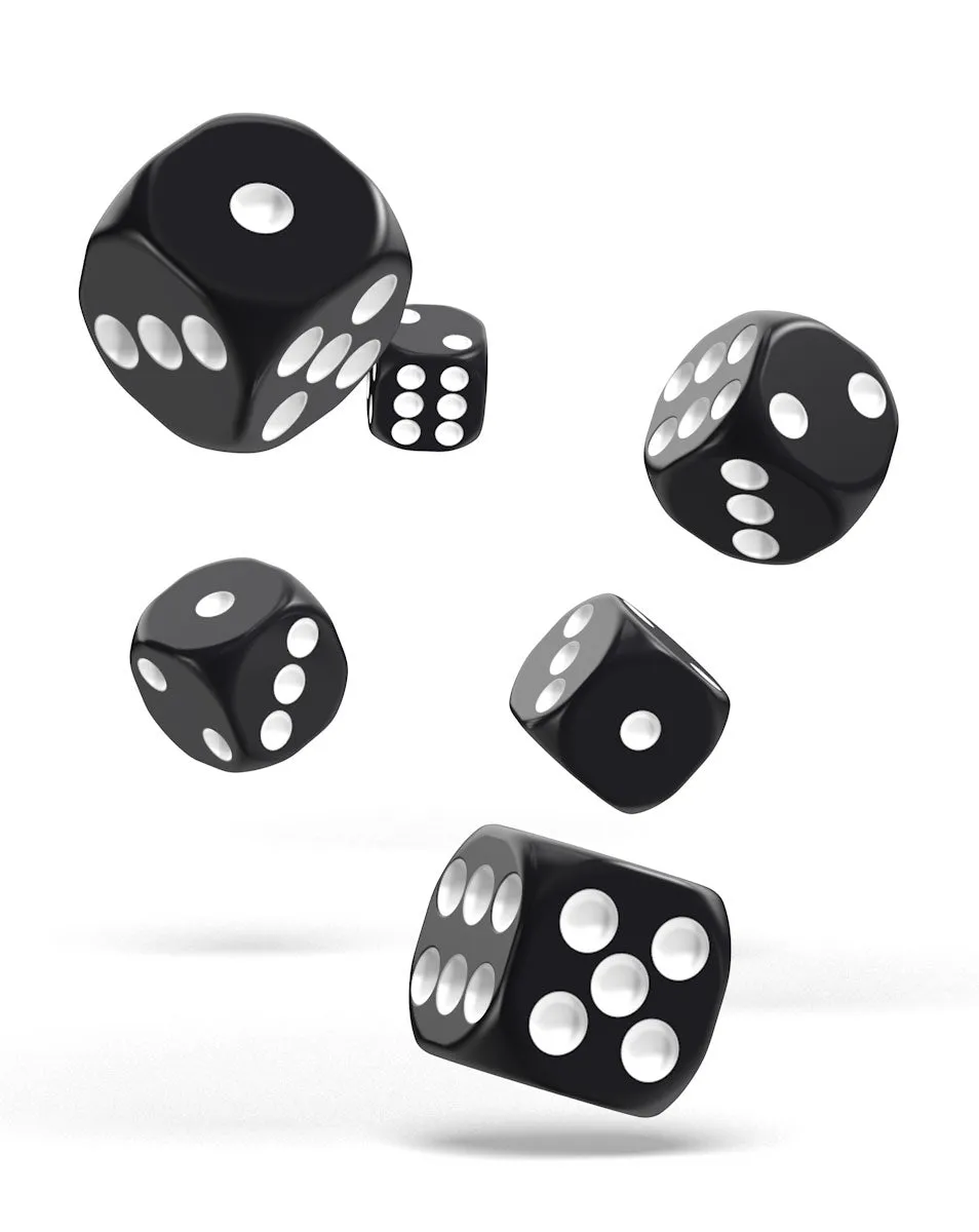Oakie Doakie Dice D6 Dice 16 mm Solid - Black (12)