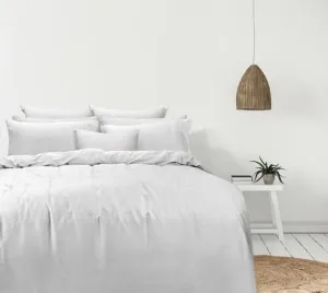 Odyysey Living Organic Cotton Quilt Cover Sets - White