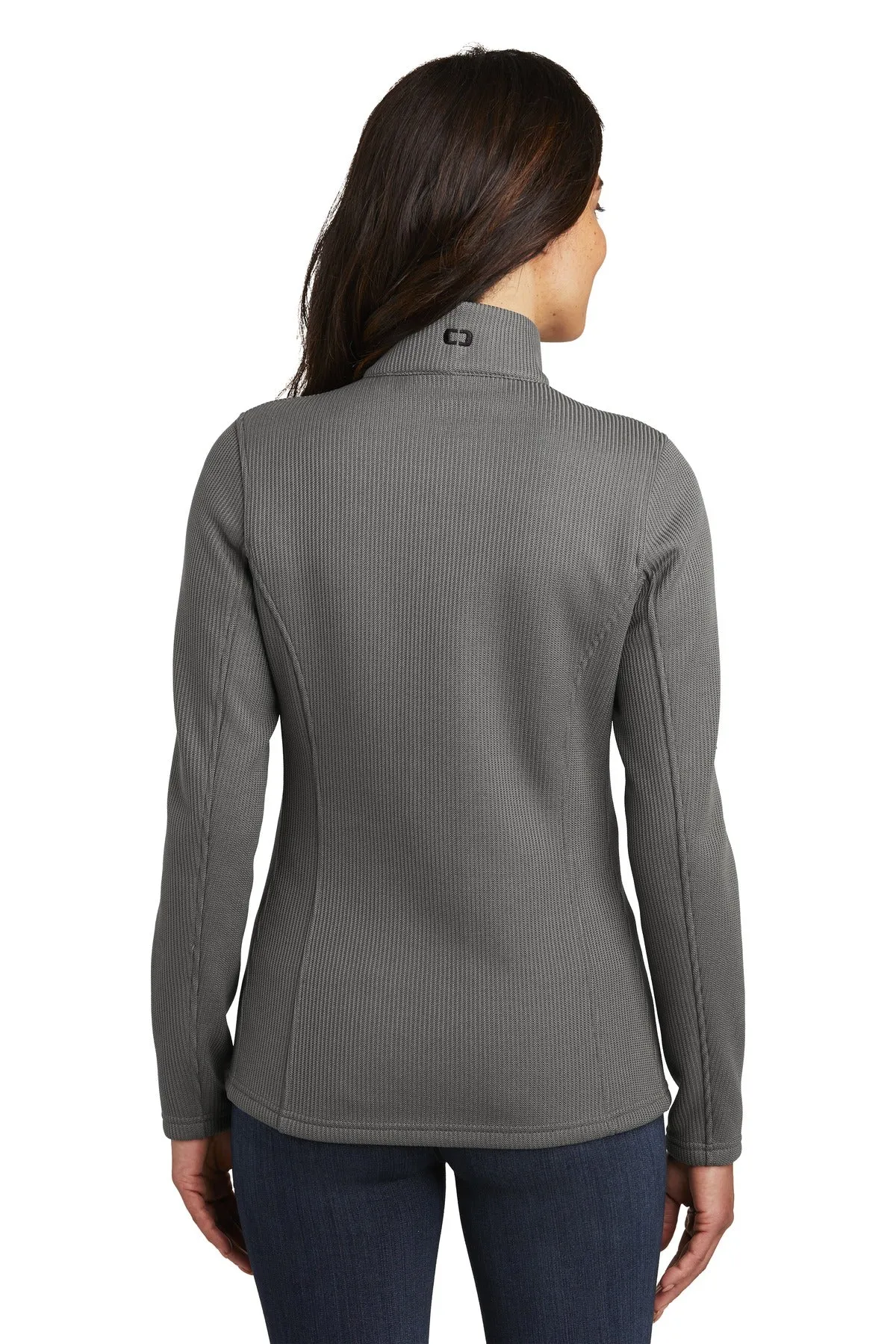OGIO  Women's Grit Fleece Jacket. LOG727 Gear Grey