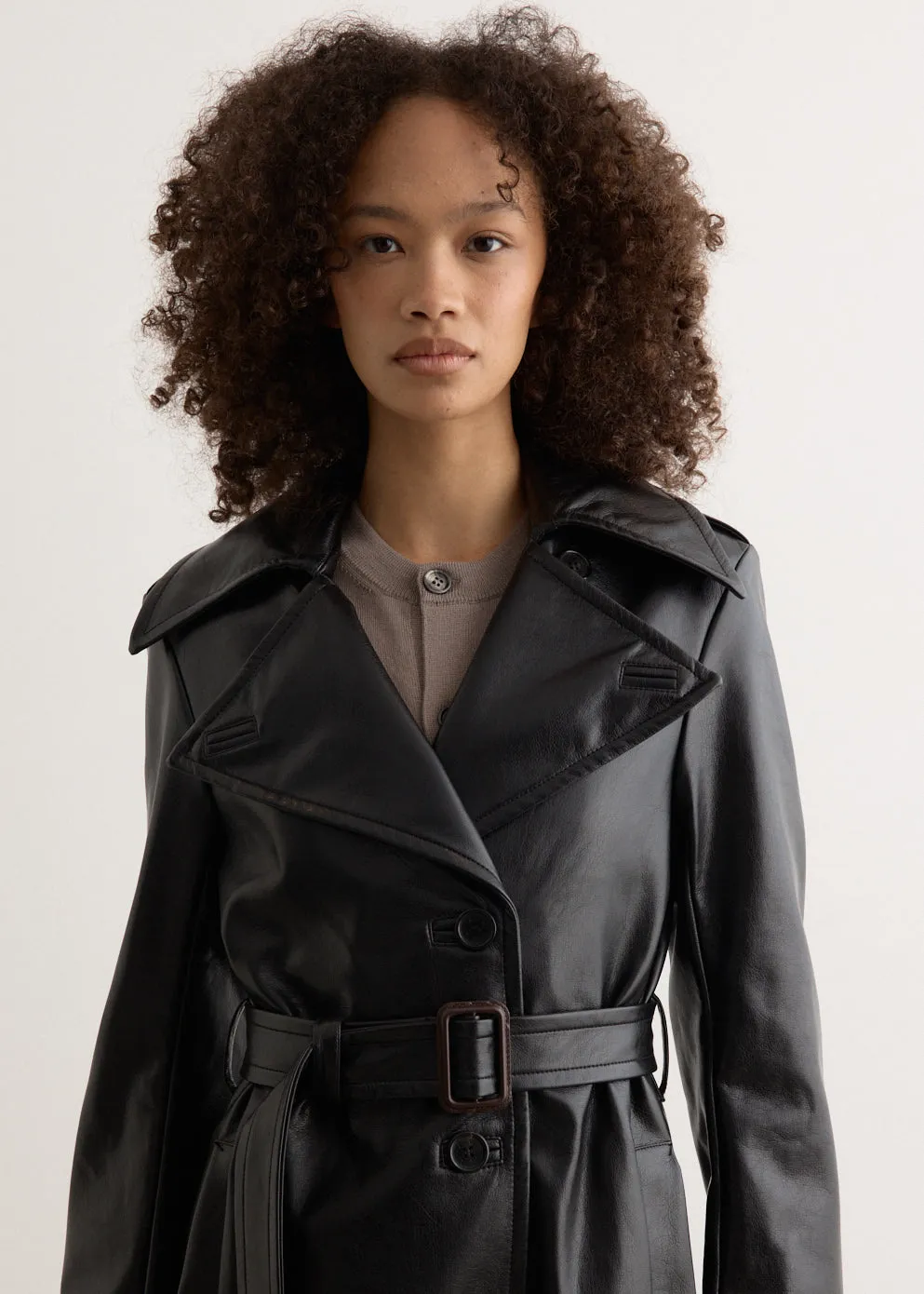 Oliv Vintage Faux Leather Jacket