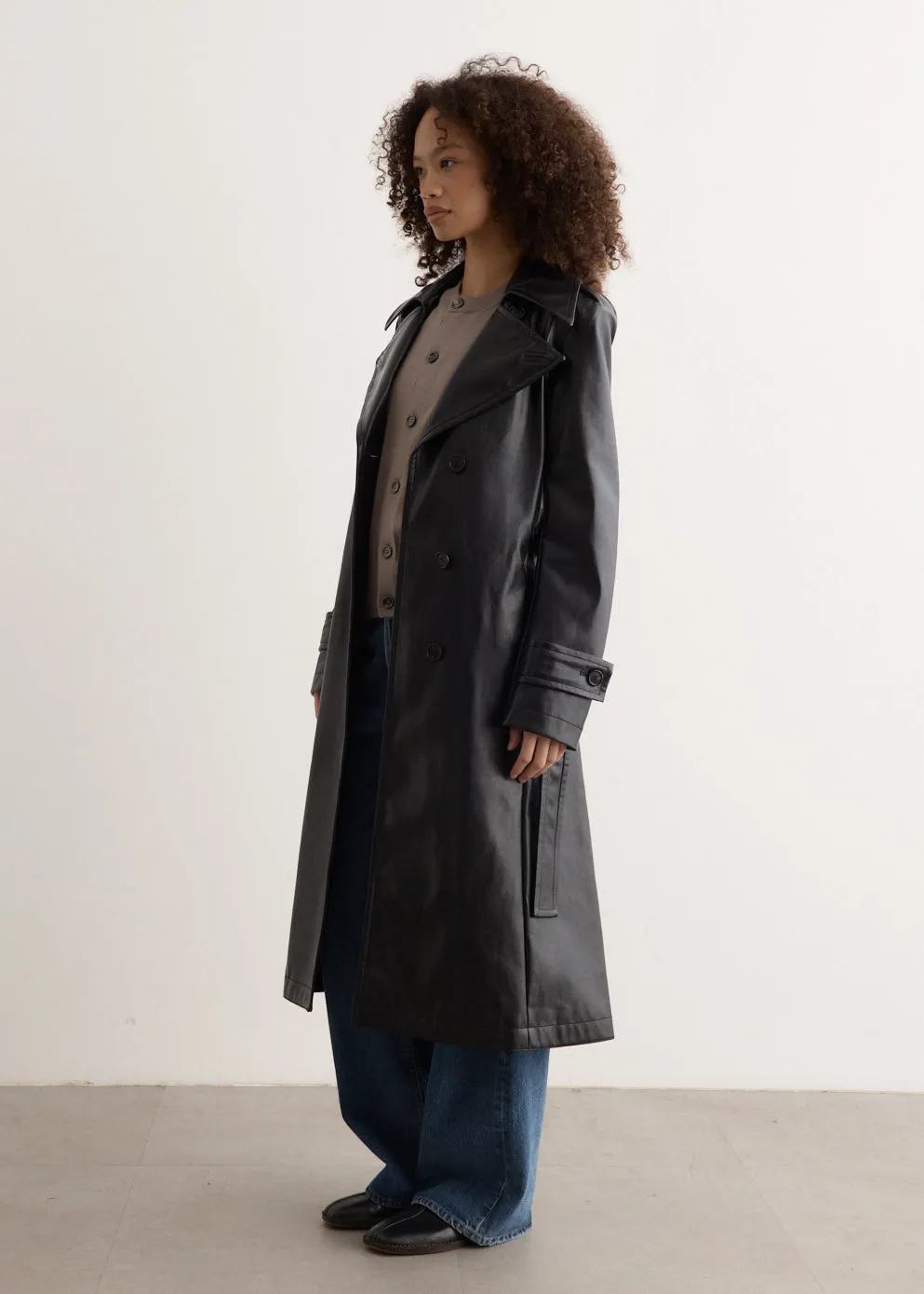 Oliv Vintage Faux Leather Jacket