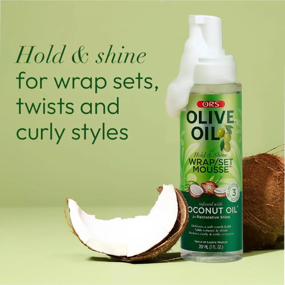 Olive Oil Hold & Shine Wrap/Set Mousse