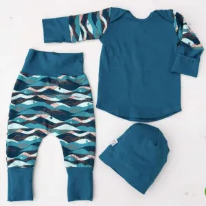 Organic Grow-With-Me Pyjama 5-in-1 (3PC) Set - Chik -Chuk