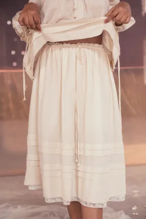 Pansy peasant skirt