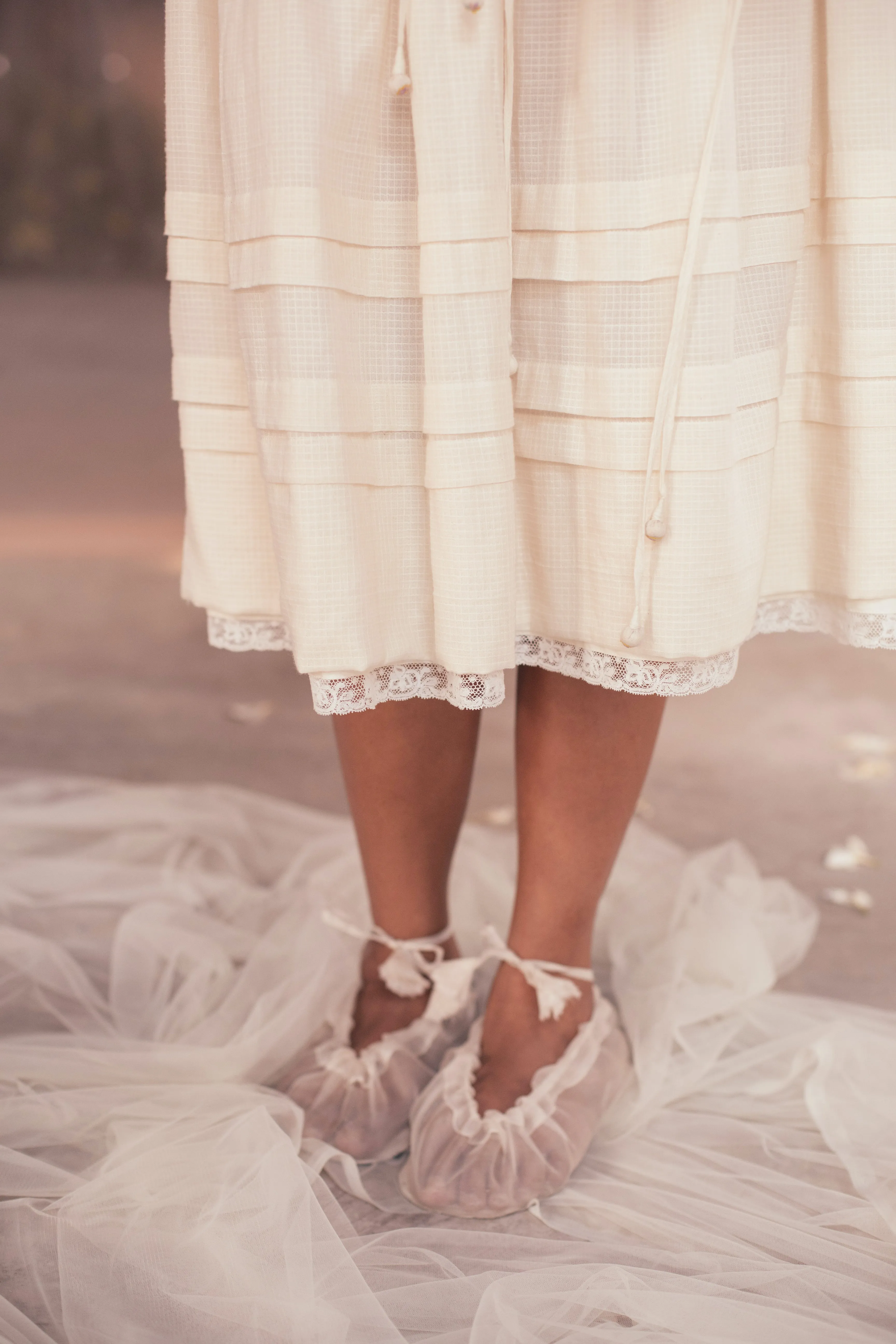 Pansy peasant skirt