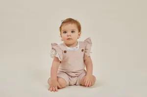 Pink Cord Overalls