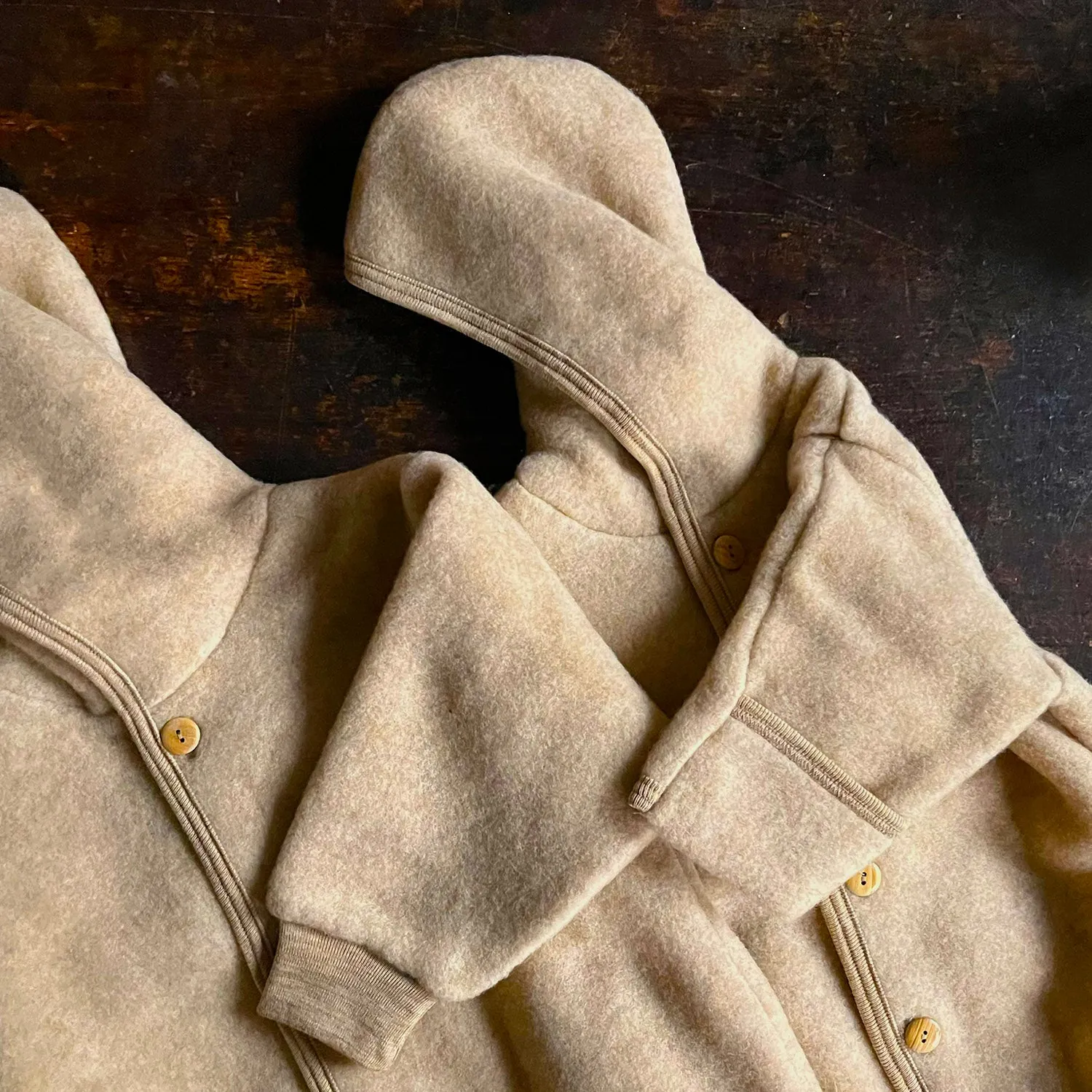 Pipit Baby & Kids Suit - Merino Wool Fleece - Deep Rust