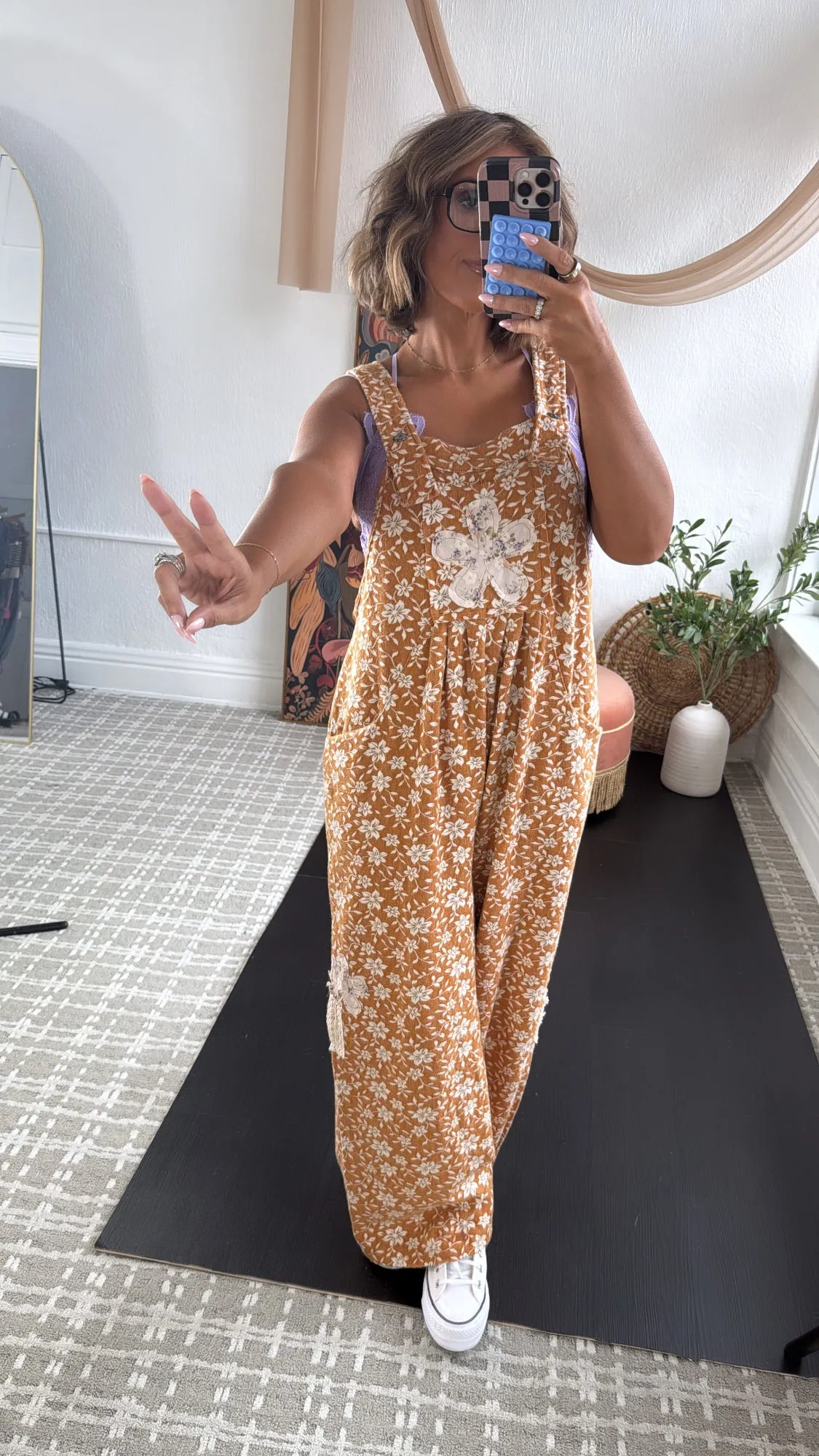 POL: Honeyflower Overalls, Mustard