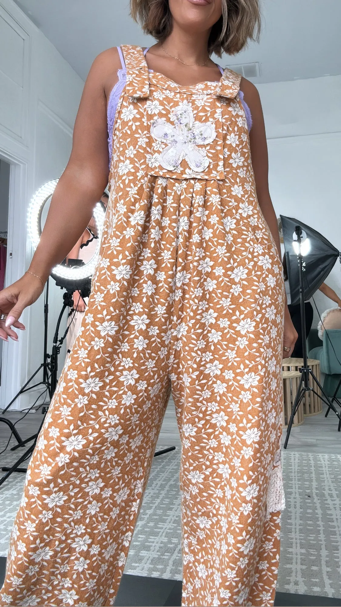 POL: Honeyflower Overalls, Mustard
