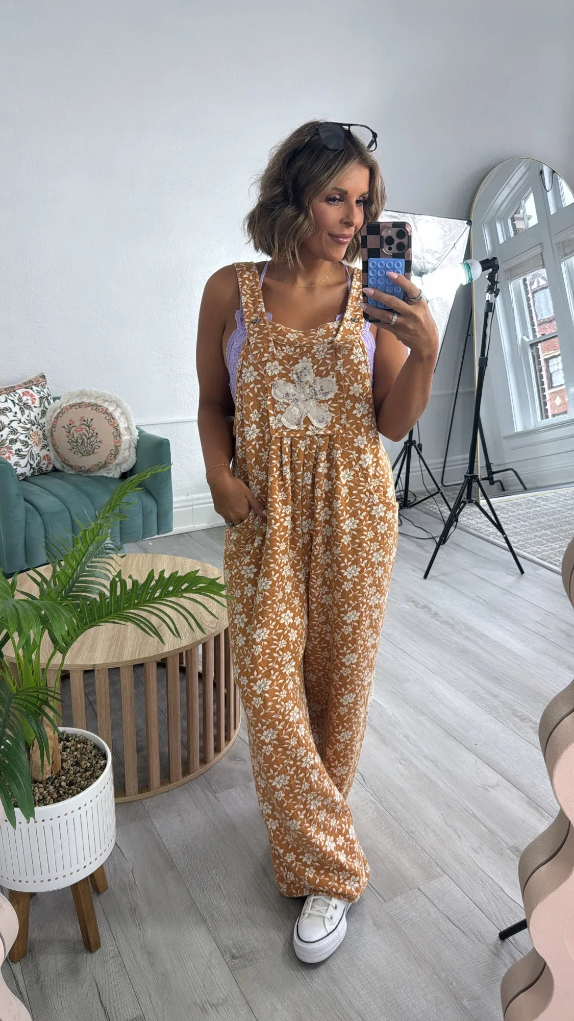 POL: Honeyflower Overalls, Mustard