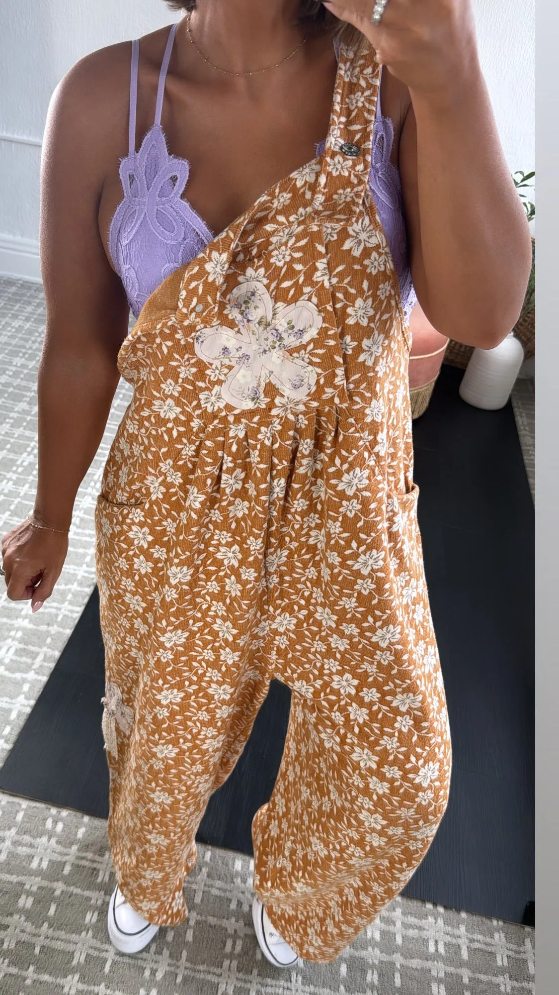 POL: Honeyflower Overalls, Mustard