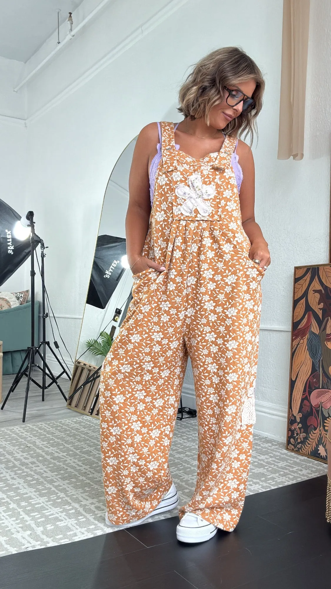 POL: Honeyflower Overalls, Mustard