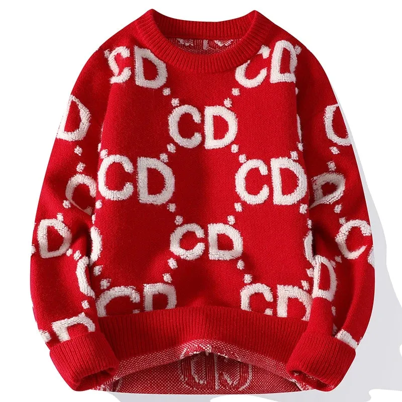 Pull Homme 2023 New Autumn Winter Top Grade Luxury Wool Sweater Men Thick Warm Mens Christmas Jumper Fashion Pullover Sweaters